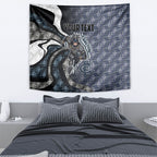 Personalised Carlton Tapestry Trippy Psychedelic Abstract Art Mascot Football Fans