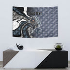 Personalised Carlton Tapestry Trippy Psychedelic Abstract Art Mascot Football Fans
