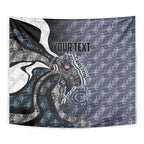 Personalised Carlton Tapestry Trippy Psychedelic Abstract Art Mascot Football Fans