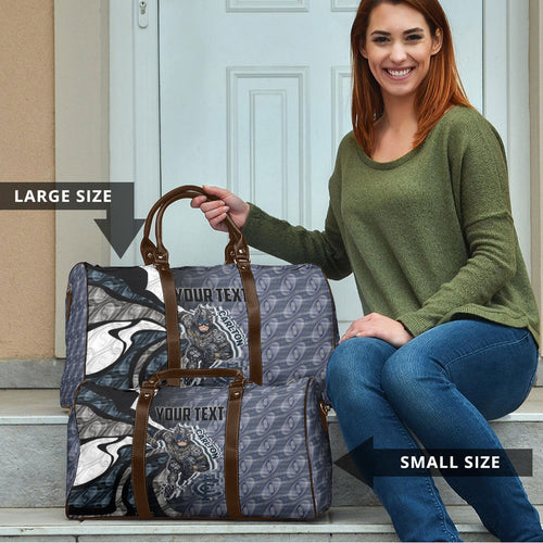 Personalised Carlton Travel Bag Trippy Psychedelic Abstract Art Mascot Football Fans