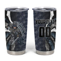 Personalised Carlton Tumbler Cup Trippy Psychedelic Abstract Art Mascot Football Fans