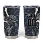 Personalised Carlton Tumbler Cup Trippy Psychedelic Abstract Art Mascot Football Fans