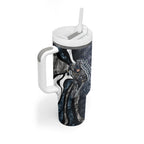 Personalised Carlton Tumbler With Handle Trippy Psychedelic Abstract Art Mascot Football Fans