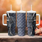 Personalised Carlton Tumbler With Handle Trippy Psychedelic Abstract Art Mascot Football Fans