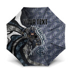 Personalised Carlton Umbrella Trippy Psychedelic Abstract Art Mascot Football Fans