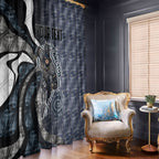 Personalised Carlton Window Curtain Trippy Psychedelic Abstract Art Mascot Football Fans