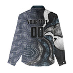 Personalised Carlton Women Casual Shirt Trippy Psychedelic Abstract Art Mascot Football Fans