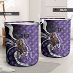 Personalised Fremantle Dockers Laundry Basket Trippy Psychedelic Abstract Art Mascot Football Fans
