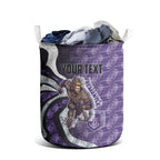 Personalised Fremantle Dockers Laundry Basket Trippy Psychedelic Abstract Art Mascot Football Fans