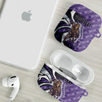 Personalised Fremantle Dockers AirPods Case Trippy Psychedelic Abstract Art Mascot Football Fans