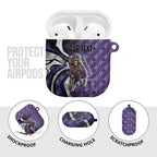 Personalised Fremantle Dockers AirPods Case Trippy Psychedelic Abstract Art Mascot Football Fans