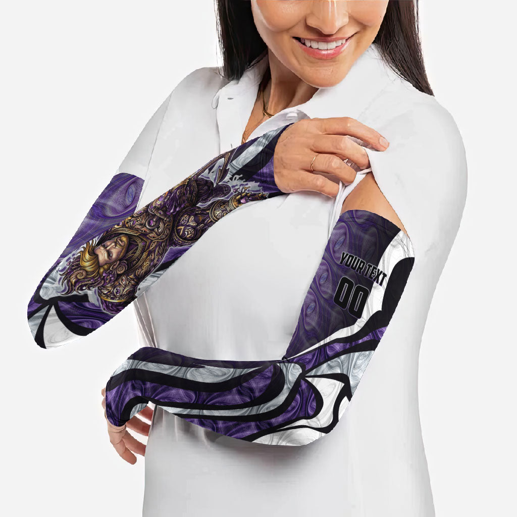 Personalised Fremantle Dockers Arm Sleeves Trippy Psychedelic Abstract Art Mascot Football Fans