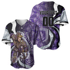 Personalised Fremantle Dockers Baseball Jersey Trippy Psychedelic Abstract Art Mascot Football Fans