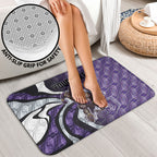 Personalised Fremantle Dockers Bathroom Set Trippy Psychedelic Abstract Art Mascot Football Fans