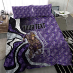 Personalised Fremantle Dockers Bedding Set Trippy Psychedelic Abstract Art Mascot Football Fans