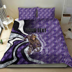 Personalised Fremantle Dockers Bedding Set Trippy Psychedelic Abstract Art Mascot Football Fans