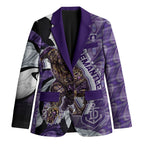 Personalised Fremantle Dockers Blazer Trippy Psychedelic Abstract Art Mascot Football Fans