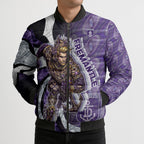 Personalised Fremantle Dockers Bomber Puffer Jacket Trippy Psychedelic Abstract Art Mascot Football Fans
