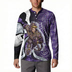 Personalised Fremantle Dockers Button Sweatshirt Trippy Psychedelic Abstract Art Mascot Football Fans