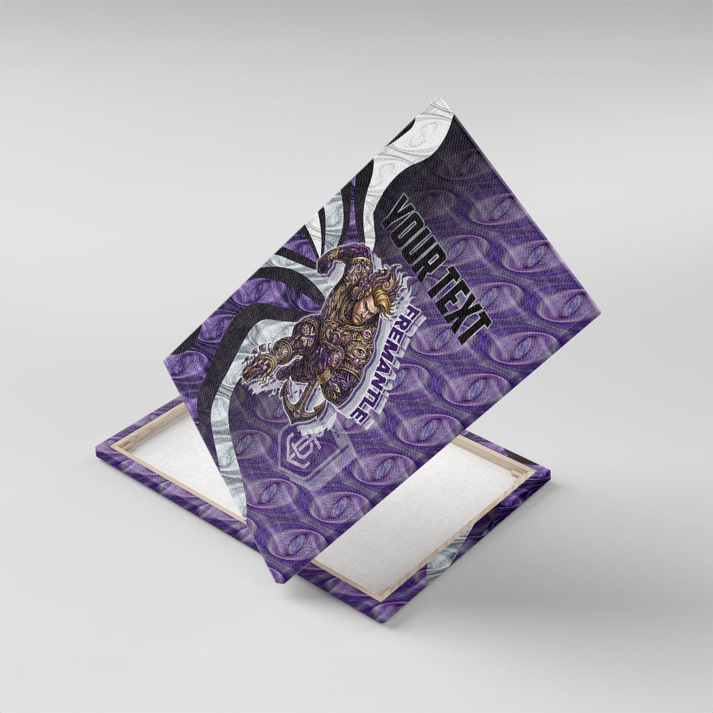 Personalised Fremantle Dockers Canvas Wall Art Trippy Psychedelic Abstract Art Mascot Football Fans