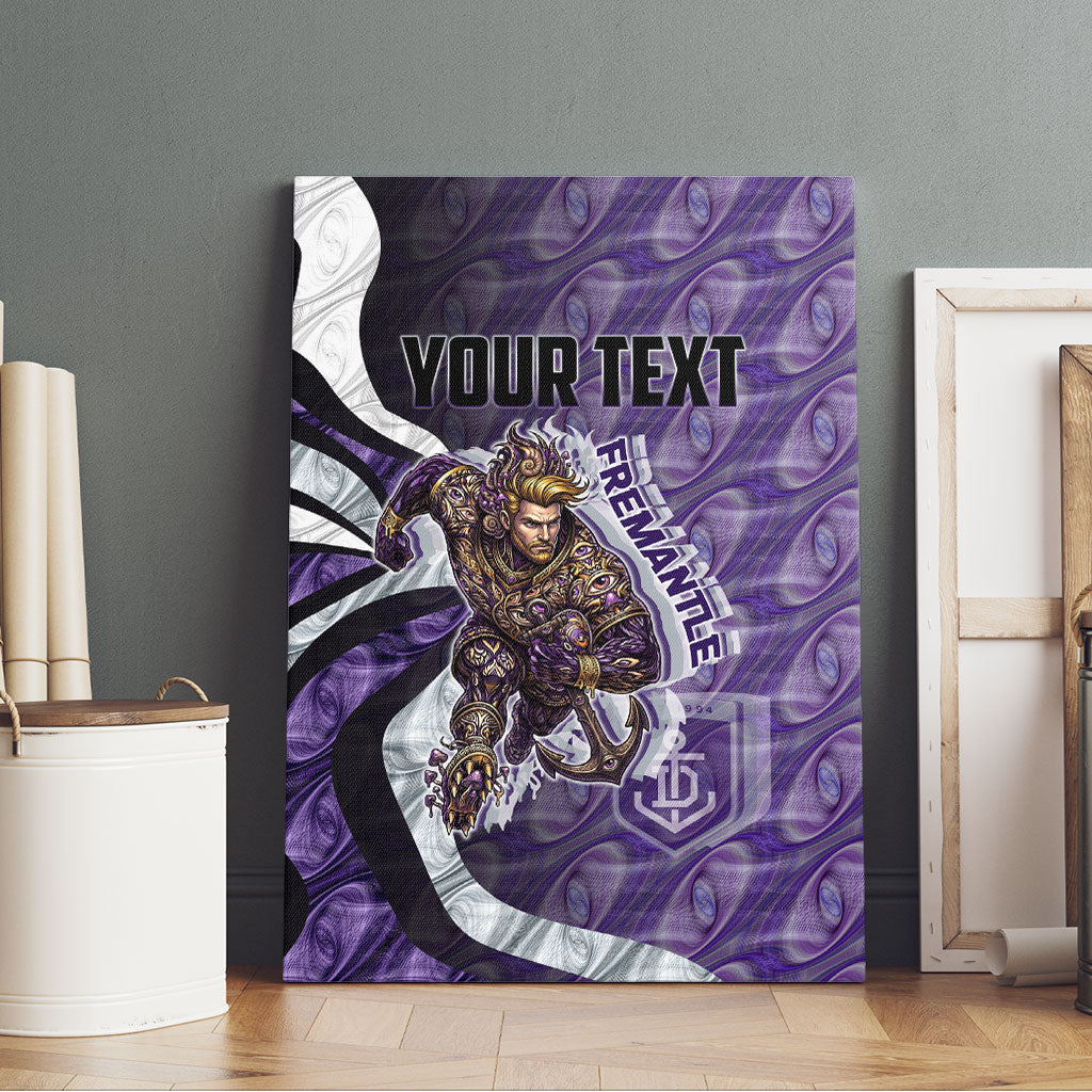 Personalised Fremantle Dockers Canvas Wall Art Trippy Psychedelic Abstract Art Mascot Football Fans