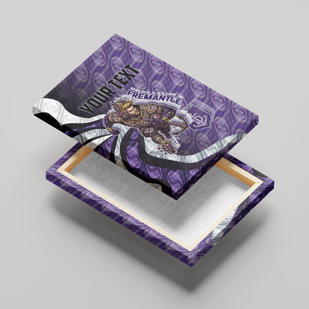 Personalised Fremantle Dockers Canvas Wall Art Trippy Psychedelic Abstract Art Mascot Football Fans
