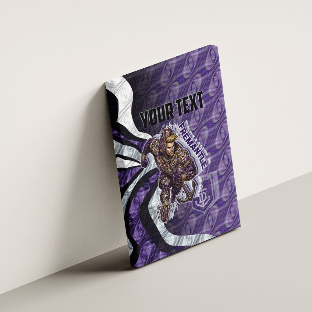 Personalised Fremantle Dockers Canvas Wall Art Trippy Psychedelic Abstract Art Mascot Football Fans