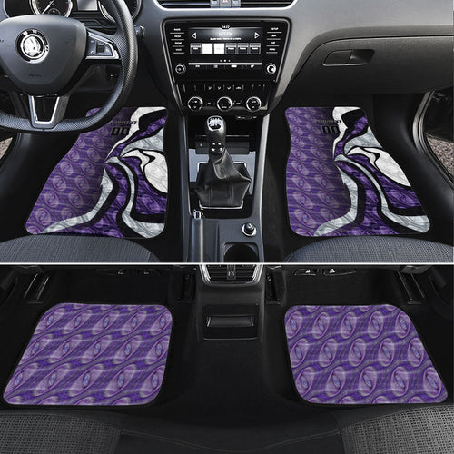 Personalised Fremantle Dockers Car Mats Trippy Psychedelic Abstract Art Mascot Football Fans