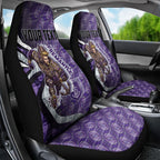 Personalised Fremantle Dockers Car Seat Cover Trippy Psychedelic Abstract Art Mascot Football Fans