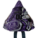 Personalised Fremantle Dockers Cloak Trippy Psychedelic Abstract Art Mascot Football Fans