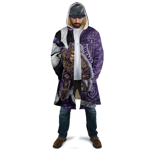Personalised Fremantle Dockers Cloak Trippy Psychedelic Abstract Art Mascot Football Fans