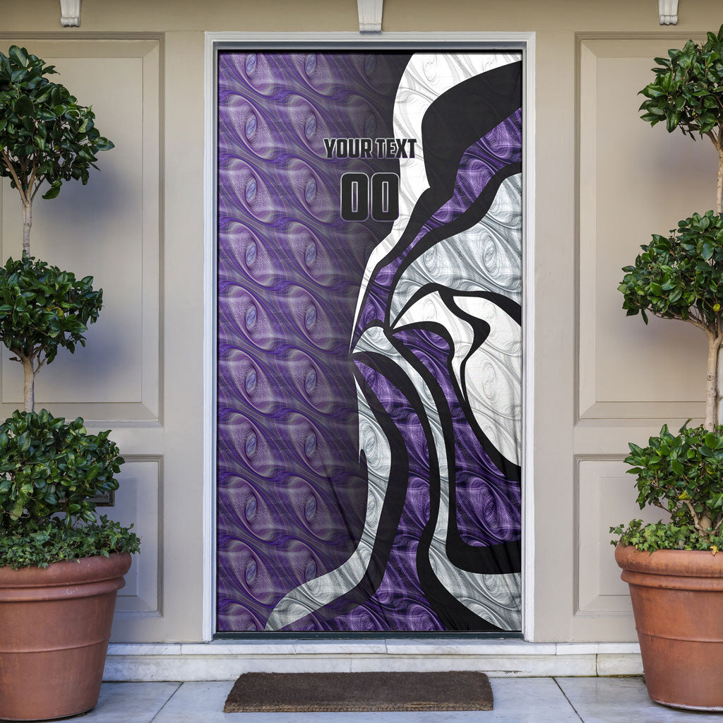 Personalised Fremantle Dockers Door Cover Trippy Psychedelic Abstract Art Mascot Football Fans
