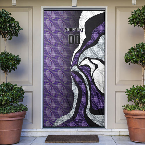 Personalised Fremantle Dockers Door Cover Trippy Psychedelic Abstract Art Mascot Football Fans