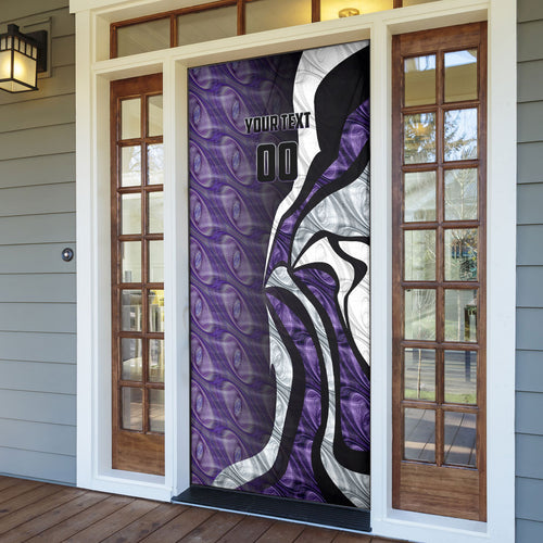 Personalised Fremantle Dockers Door Cover Trippy Psychedelic Abstract Art Mascot Football Fans