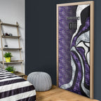 Personalised Fremantle Dockers Door Cover Trippy Psychedelic Abstract Art Mascot Football Fans