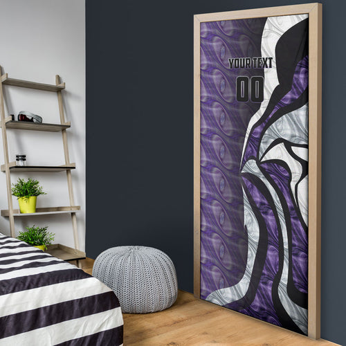 Personalised Fremantle Dockers Door Cover Trippy Psychedelic Abstract Art Mascot Football Fans