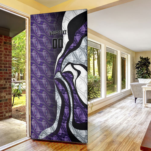 Personalised Fremantle Dockers Door Cover Trippy Psychedelic Abstract Art Mascot Football Fans