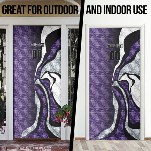 Personalised Fremantle Dockers Door Cover Trippy Psychedelic Abstract Art Mascot Football Fans