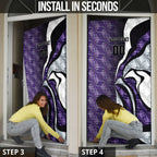 Personalised Fremantle Dockers Door Cover Trippy Psychedelic Abstract Art Mascot Football Fans