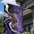 Personalised Fremantle Dockers Garden Flag Trippy Psychedelic Abstract Art Mascot Football Fans