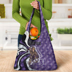 Personalised Fremantle Dockers Grocery Bag Trippy Psychedelic Abstract Art Mascot Football Fans