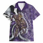 Personalised Fremantle Dockers Hawaiian Shirt Trippy Psychedelic Abstract Art Mascot Football Fans