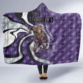Personalised Fremantle Dockers Hooded Blanket Trippy Psychedelic Abstract Art Mascot Football Fans