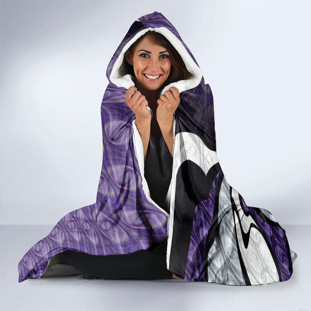 Personalised Fremantle Dockers Hooded Blanket Trippy Psychedelic Abstract Art Mascot Football Fans