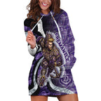 Personalised Fremantle Dockers Hoodie Dress Trippy Psychedelic Abstract Art Mascot Football Fans