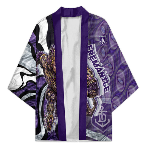 Personalised Fremantle Dockers Kimono Trippy Psychedelic Abstract Art Mascot Football Fans