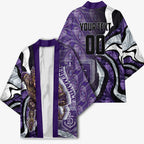 Personalised Fremantle Dockers Kimono Trippy Psychedelic Abstract Art Mascot Football Fans