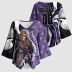 Personalised Fremantle Dockers Kimono Sleeve Blouse Trippy Psychedelic Abstract Art Mascot Football Fans