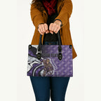 Personalised Fremantle Dockers Leather Bag Trippy Psychedelic Abstract Art Mascot Football Fans