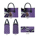 Personalised Fremantle Dockers Leather Bag Trippy Psychedelic Abstract Art Mascot Football Fans